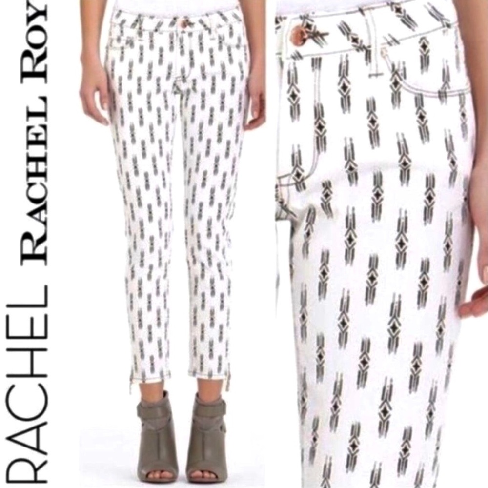 Rachel Roy Skinny Ankle Zip Jeans, 26